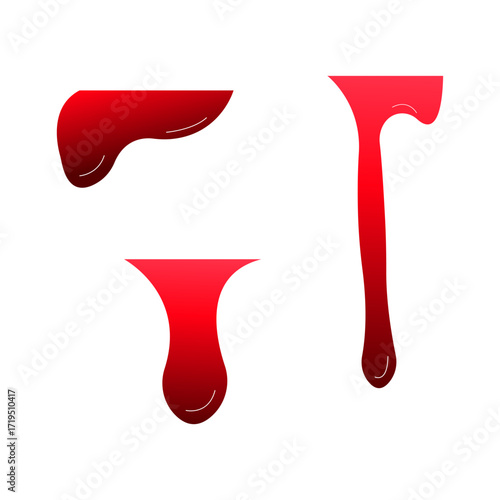 Blood Splatter  Graphic Design Elements