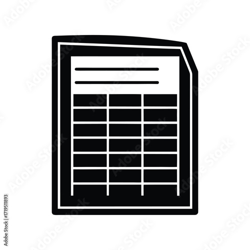 Versatile monochrome graphic representing structured digital data, financial records, and organizational reports, suitable for business software and analytics platforms