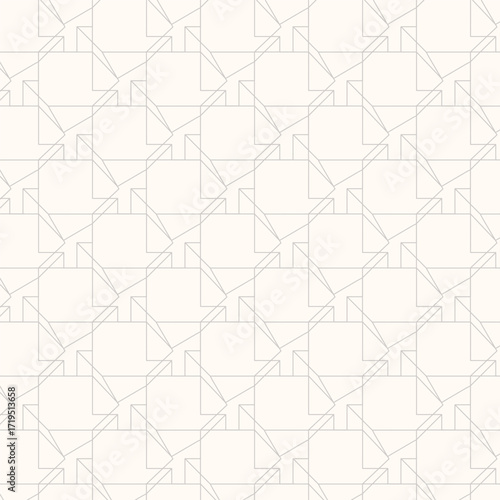 Geometric Grid Structure with Lines, a Repeating Ornamental Form