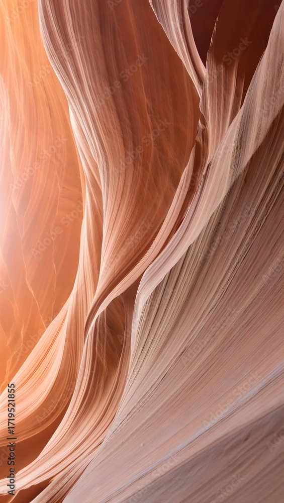 Obraz premium Antelope canyon walls create a beautiful abstract pattern with natural light and shadow