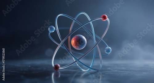 Atomic structure, science, technology, energy, research, electrons, protons, neutrons, nuclear, physics, chemistry, molecular, abstract, 3D rendering, digital art, illustration, background, wallp
