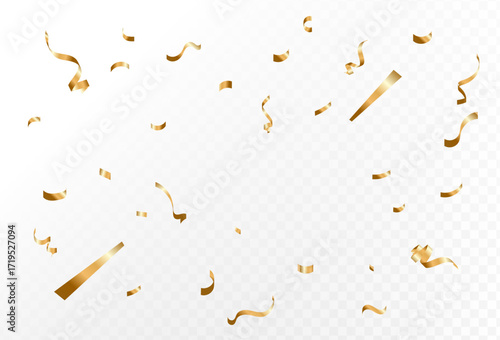 Golden Confetti Celebration Festive Background Design