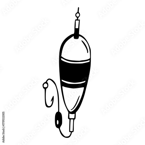 fishing bobber and hook
