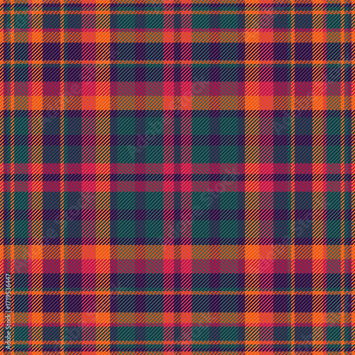Classic plaid pattern. Seamless tartan fabric design with intersecting lines. Versatile for backgrounds, textiles, or fashion concepts.