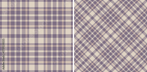 Texture textile pattern of plaid fabric check with a vector background tartan seamless. Set in skin colors for striped shirt outfit ideas.