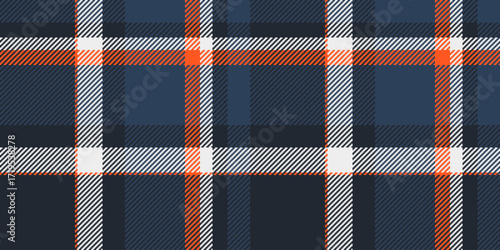 Halftone texture textile pattern, cowboy tartan vector check. Turkish seamless plaid fabric background in dark and blue colors.