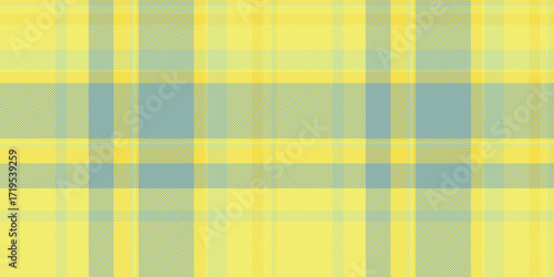 Stylish plaid pattern in pastel yellow and blue. Versatile for backgrounds, textiles, or modern design.  Represents harmony and balance.