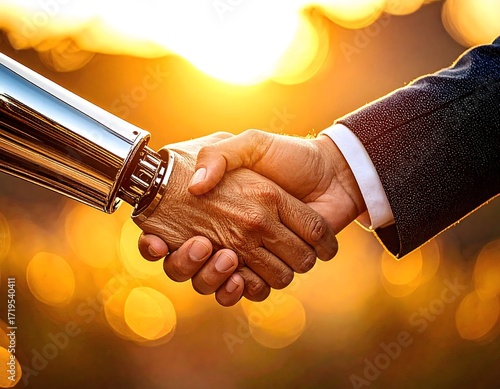 Human and Robot Handshake Agreement