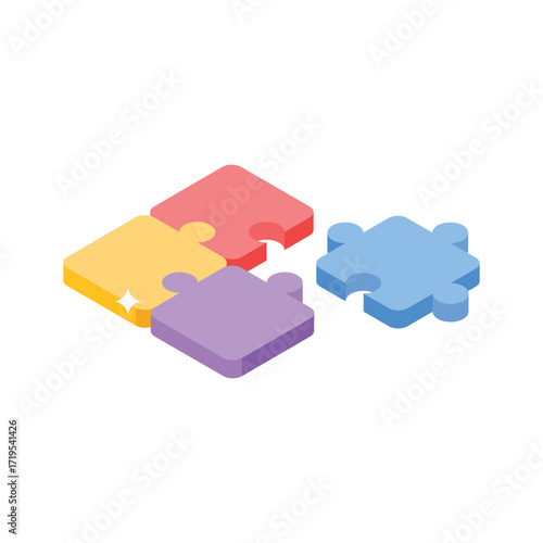 Handy isometric icon for HR problem solving  