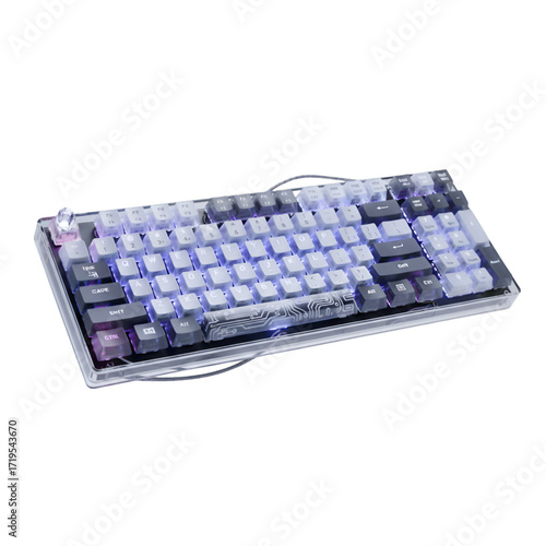 computer keyboard isolated on white