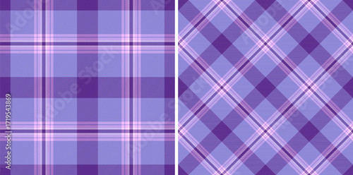Vector tartan texture of background textile seamless with a pattern fabric plaid check. Set in gradient colors for colorful fashion choices in vibrant look.