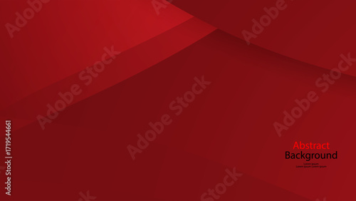 Red color background abstract art vector