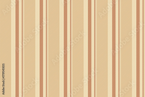 Perfection vertical stripe fabric, femininity textile texture background. Screen seamless vector pattern lines in light and burly wood colors.