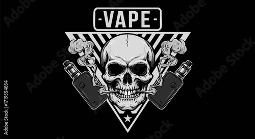 Vape with Skull and Crossbones