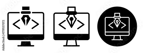 Web Design Icon Collection Glyph & Mixed Style