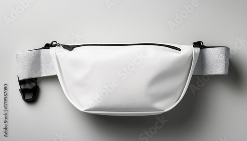 blank white fanny pack mockup