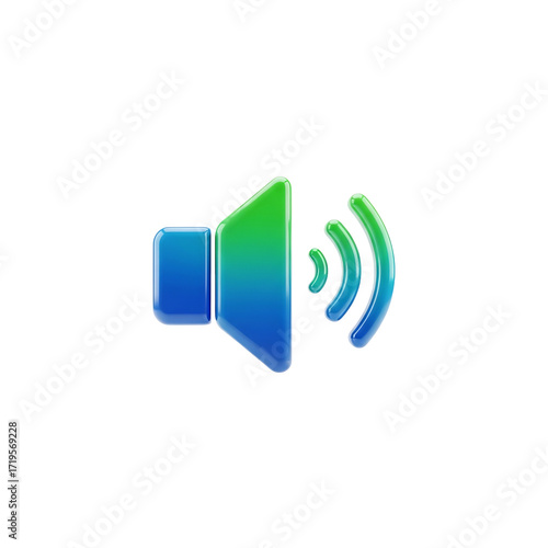 Sound volume audio speaker multimedia music voice communication media app notification icon symbol graphic on transparent background