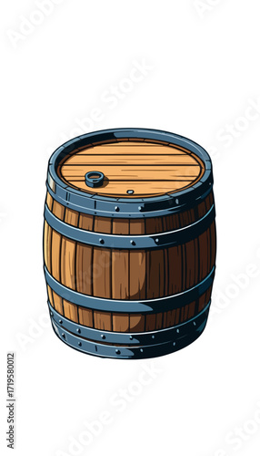 Traditional Whiskey Barrel Icon