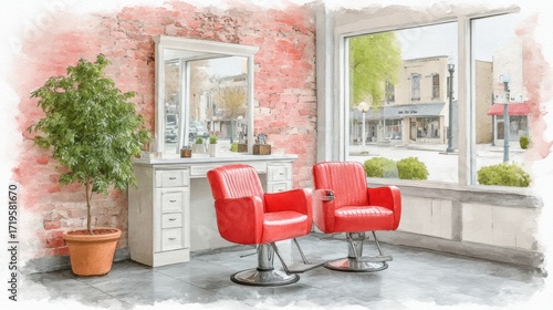 Exploring the Unique Blend of Art and Technology in a Contemporary Barber Shop Design