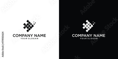 Canvas Print fish Abstract logo design vector template