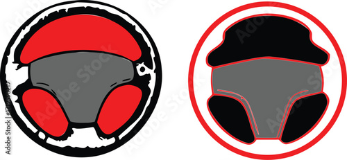 Car Steering Wheel Icon Vector