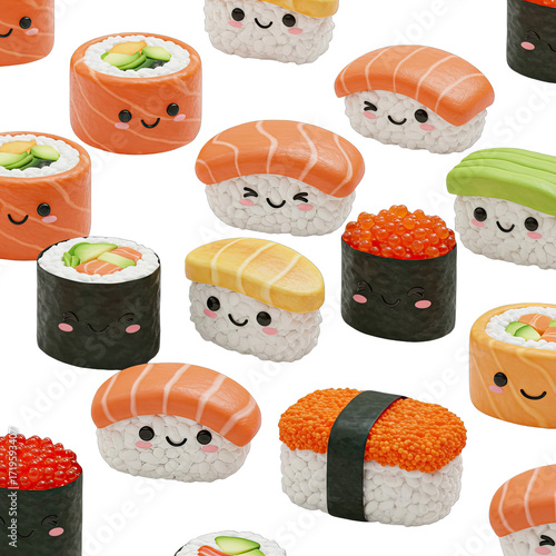 sushi with salmon