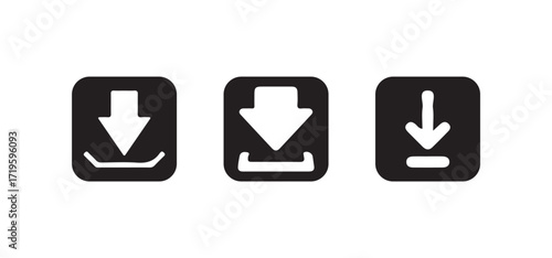 Download vector icon, download sign, Save file symbol. Download document saving, Vector lllustration EPS 10.