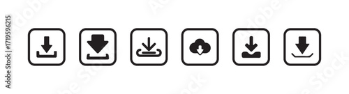 Download icon symbol vector, file download icon, download collection symbol, Vector lllustration EPS 10.