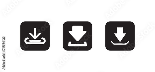 Download vector icon, download sign, Save file symbol. Download document saving, Vector lllustration EPS 10.