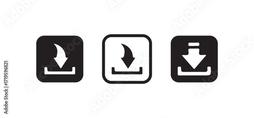 Download vector icon, download sign, Save file symbol. Download document saving, Vector lllustration EPS 10.