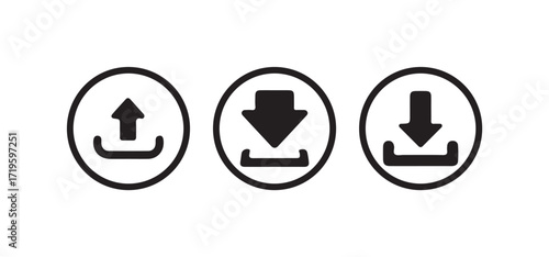Download vector icon, download sign, Save file symbol. Download document saving, Vector lllustration EPS 10.