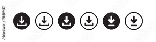 Download icon symbol vector, file download icon, download collection symbol, Vector lllustration EPS 10.