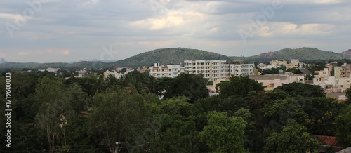 Canvas Print The natural view of Chittoor town of Andhra Pradesh in India
