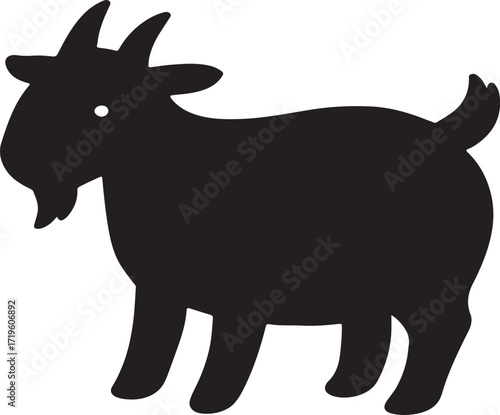 black and white donkey