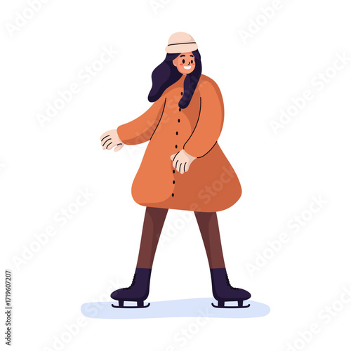 Girl Enjoy Ice Skating