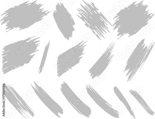 A seamless vector stroke brush bundle design