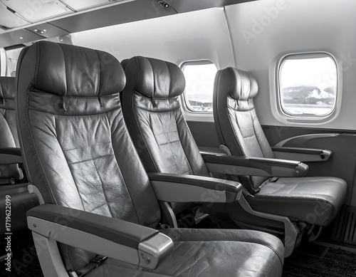 Interior of a passenger jet