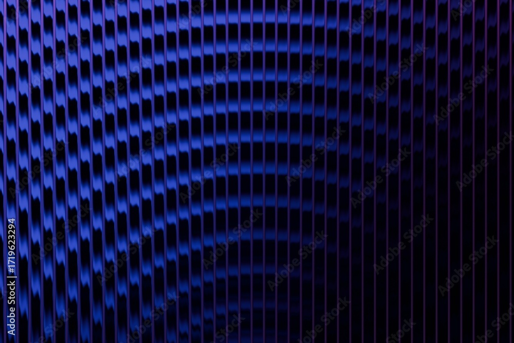 Fototapeta premium Deep blue, patterned grid, geometric, abstract