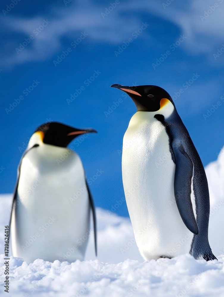 Fototapeta premium Emperor Penguins in Antarctica