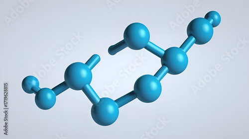 Estrone (oestrone) human estrogen hormone molecule. 3D rendering.