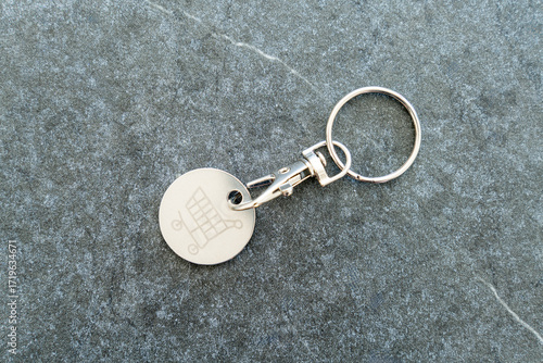 Shopping cart deposit chip, to replace a coin to release the shopping cart.