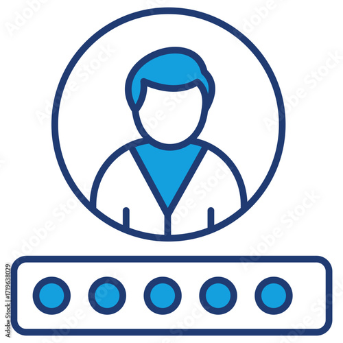 Username Blue Icon