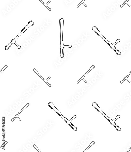Truncheon Icon Seamless Pattern Y_2203002