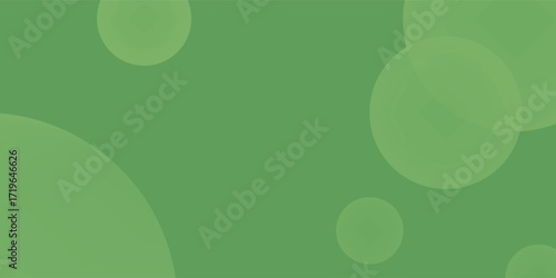 Abstract green background with translucent circles. Calming and minimalist design. Perfect for nature-themed projects.