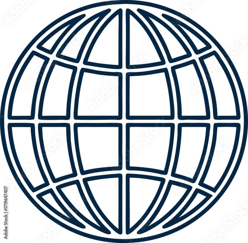 global network connection silhouette vector, world web internet design
