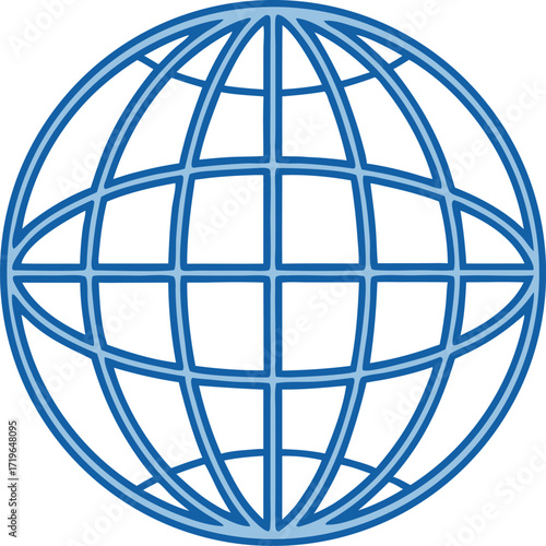 global network connection silhouette vector, world web internet design
