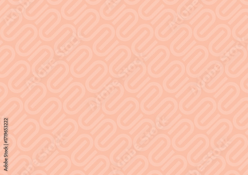 Peachy Pink Rounded Pattern Wallpaper | Soft Geometric Design