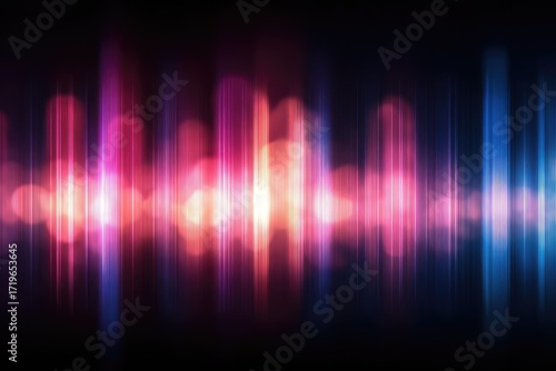 A vibrant display of vertical glowing lines, showcasing a dynamic mix of pink, red, blue, and purple hues against a dark backdrop.