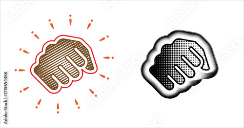 Hand Punch Icon Y_2411001
