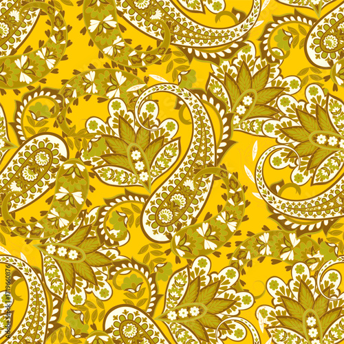 Paisley Seamless pattern fashion design. Vector pattern for textile design and fabrics.